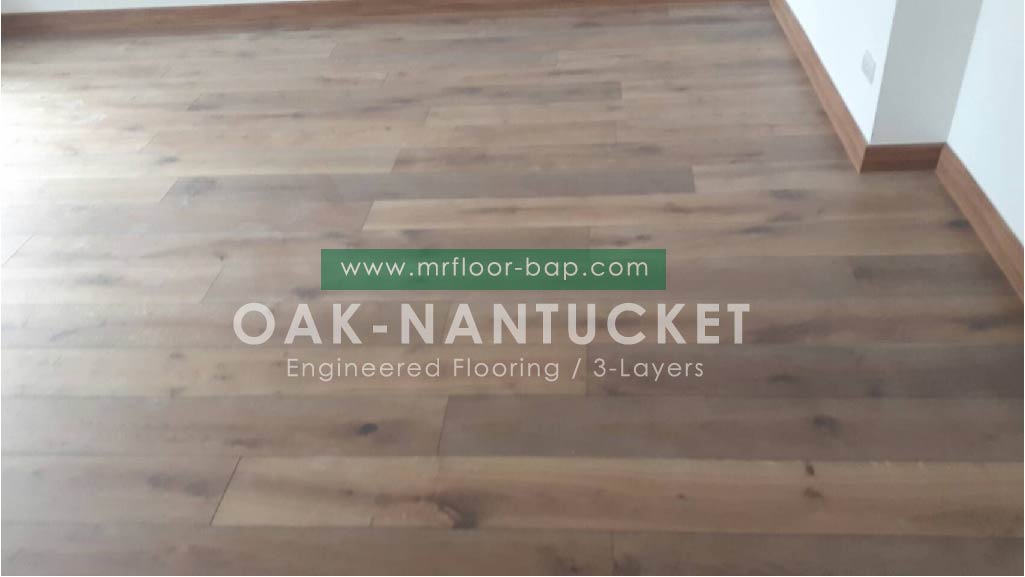 พื้นไม้จริงเอ็นจิเนียร์ หน้า 6", 8" - Plank (หน้าเต็ม) / ชนิด 3 ชั้น